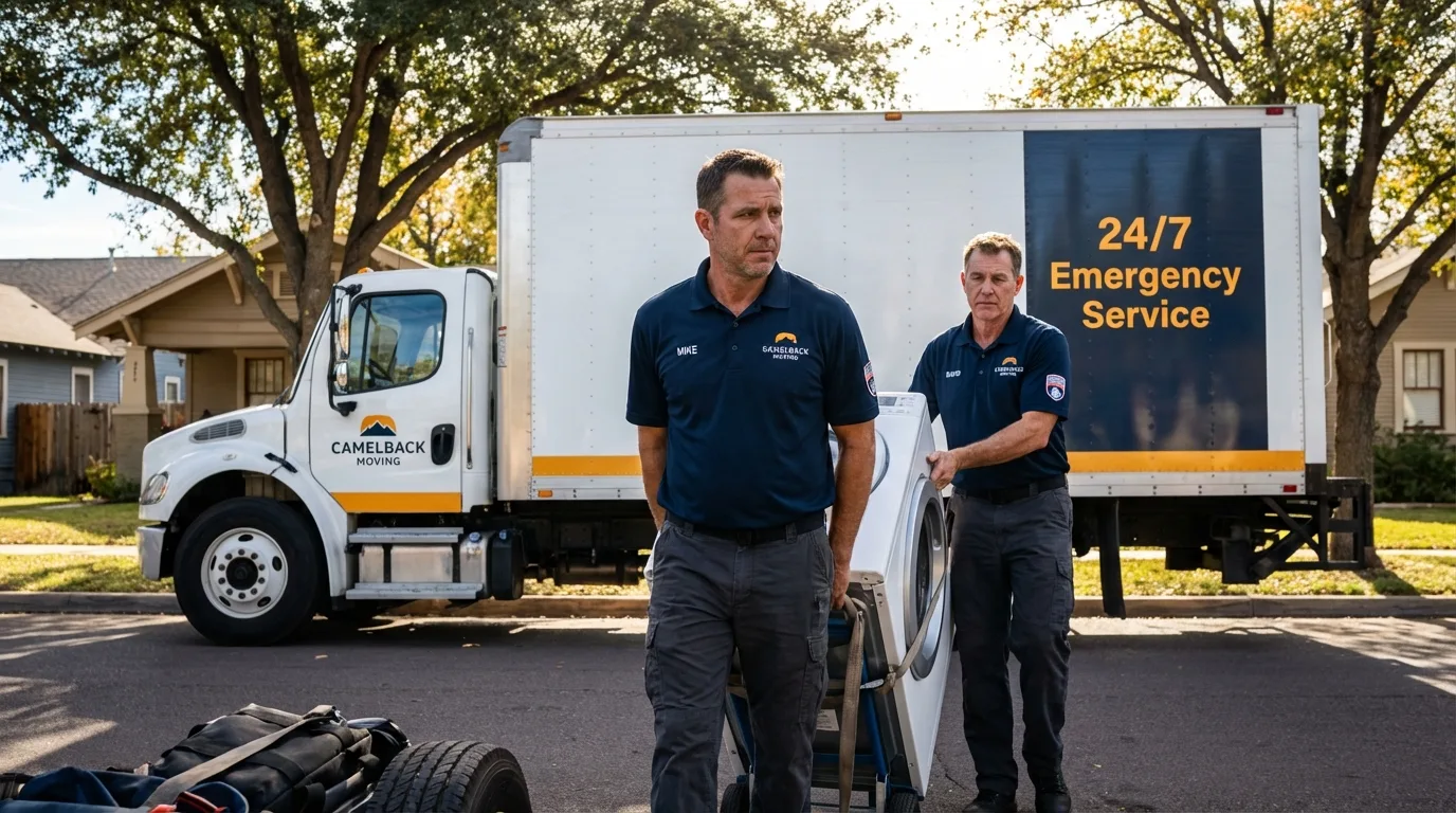 CamelBack Moving crew loading furniture in Krotz Springs, LA